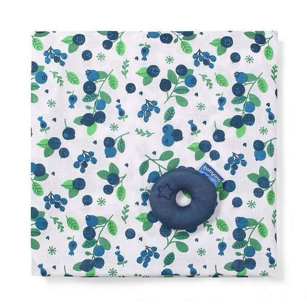 Продукт Babyono - Бебешка пелена бамбук и муселин с играчка 120x120 см. - 0 - BG Hlapeta